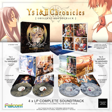 Load image into Gallery viewer, Falcom Sound Team jdk - Ys I & II Chronicles Original Soundtrack 4xLP